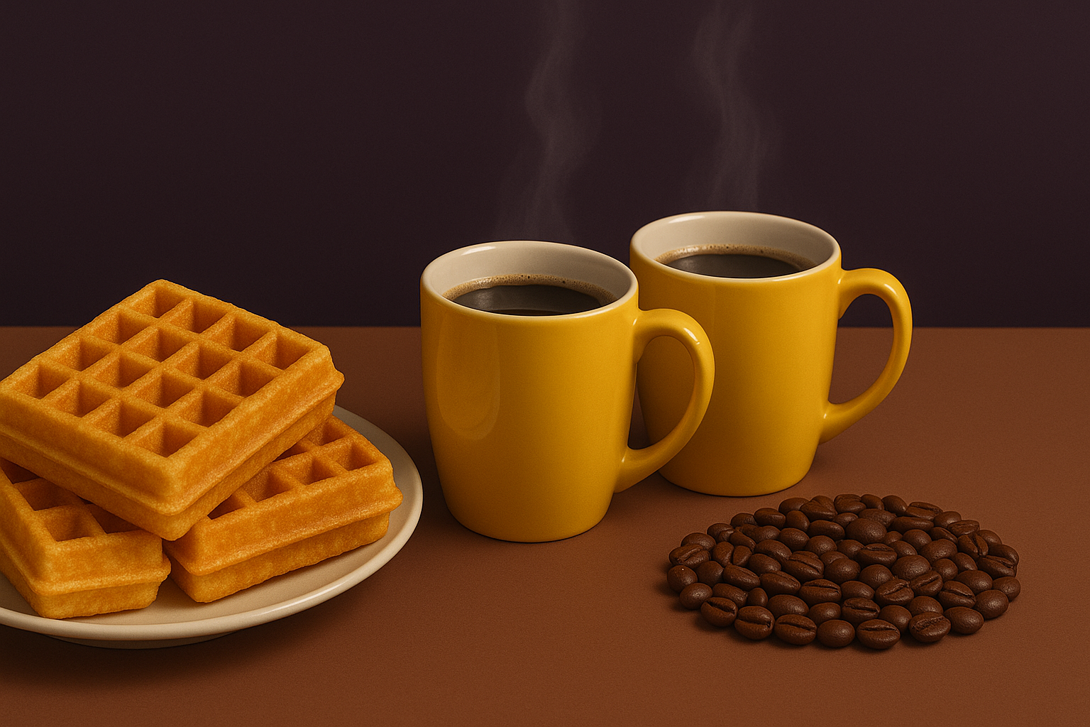 Waffles and Coffee