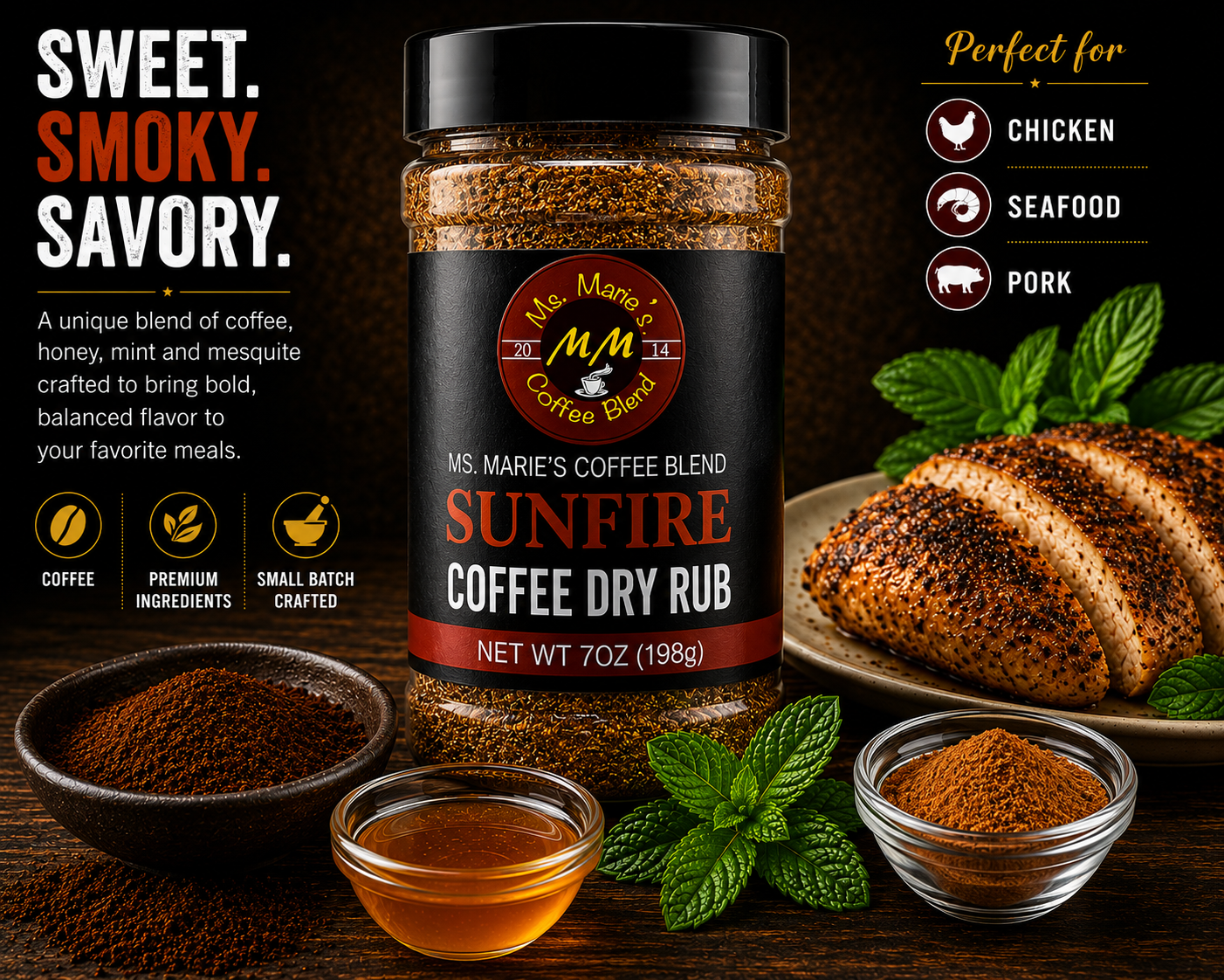 SUNFIRE Coffee Dry Rub - Image 2